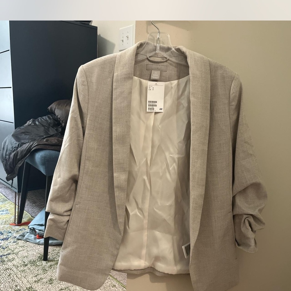 H&M Cream Gray Blazer